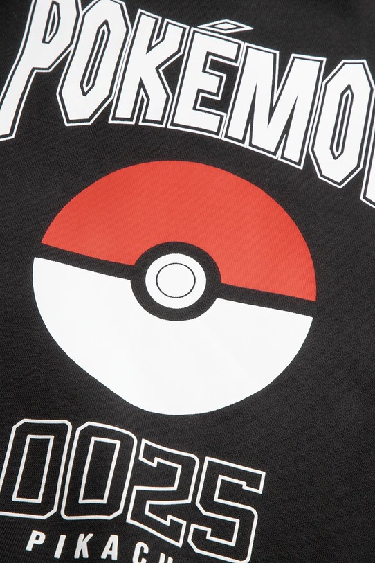 Coccodrillo bluza z kapturem dziecięca z bawełną czarny WC6132301LBD