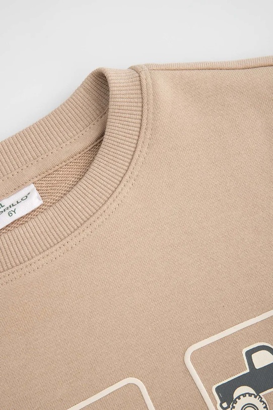Chłopiec Coccodrillo bluza dziecięca z bawełną WC6132101NBK beżowy