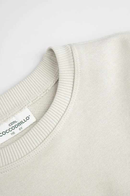 Dječaci Coccodrillo dukserica za djecu od pamuka WC6132101LBD siva