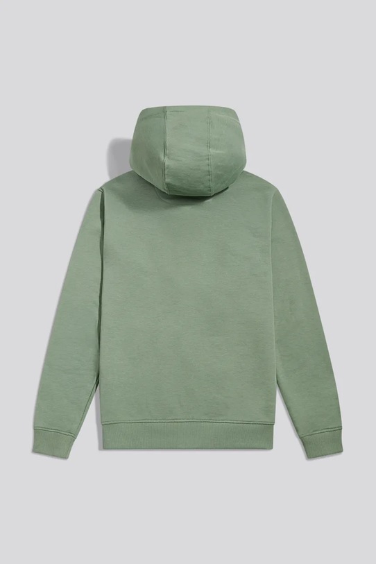 U.S. Polo Assn. rozepínací mikina s kapucí dětská s bavlnou USP4413 zelená SS26