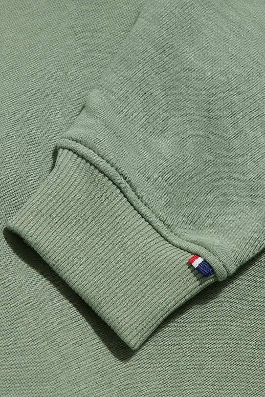 U.S. Polo Assn. rozepínací mikina s kapucí dětská s bavlnou zelená USP4413