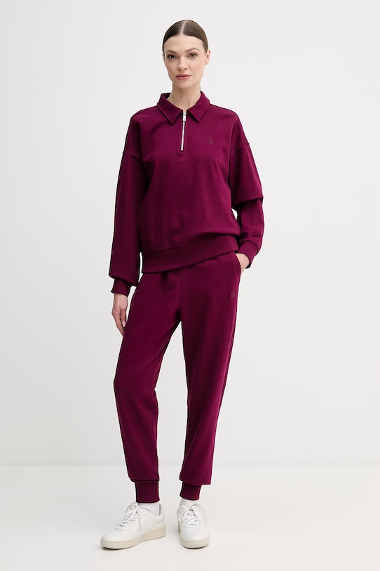 Μπλούζα Calvin Klein Jeans LV047E235G μωβ SS26