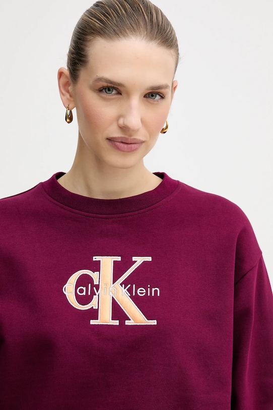 Calvin Klein Jeans bluza fioletowy LV047E825G