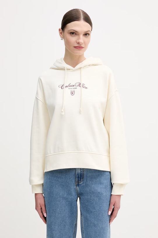 Calvin Klein Jeans bluza pozostałe beżowy LV047E208G