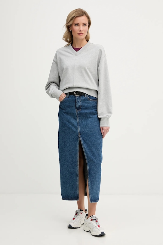 Mikina Calvin Klein Jeans LV047E237G sivá SS26