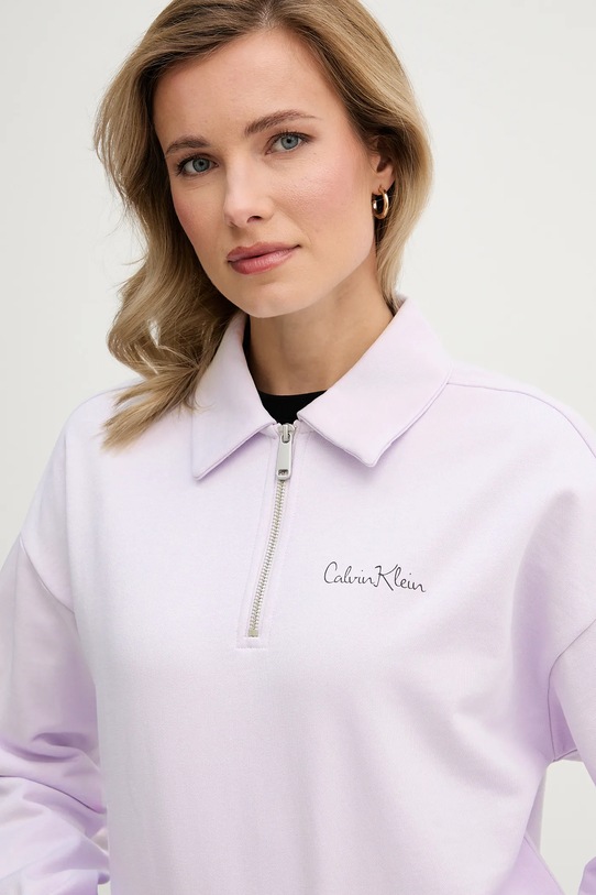 Mikina Calvin Klein Jeans fialová LV047E824G
