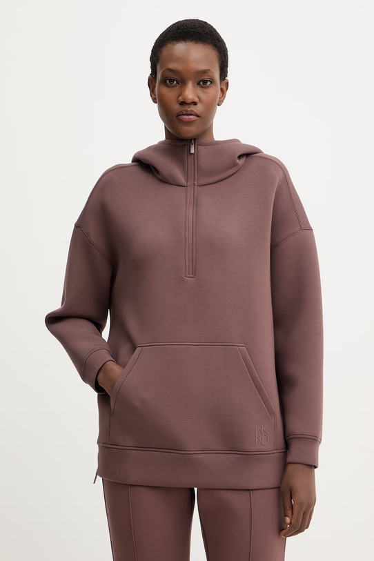 Mikina Weekend Max Mara RADURA s elastanom hnedá 2615921011600