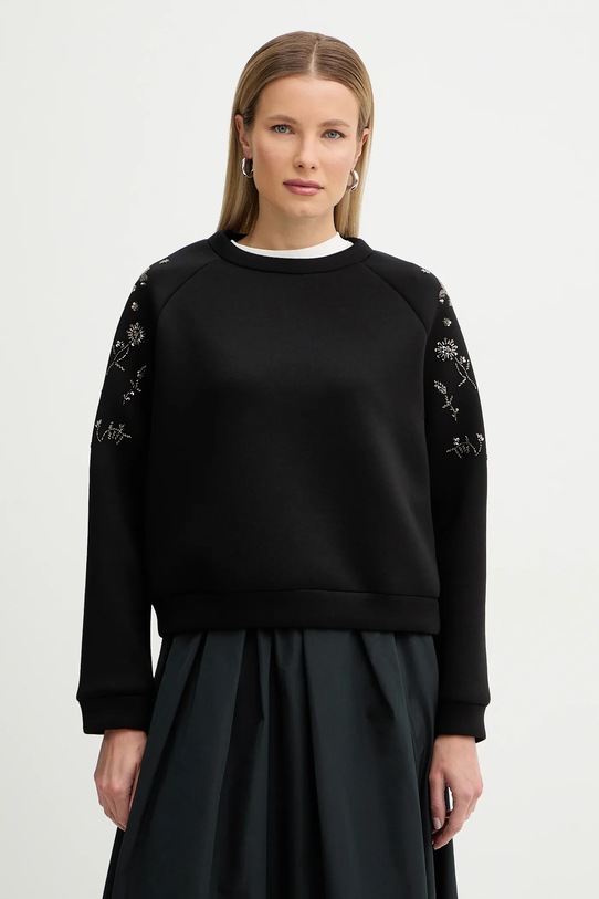 Weekend Max Mara bluza TEMA z elastanem czarny 2615921031600