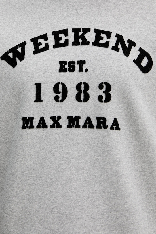 Weekend Max Mara bluza bawełniana GOMMOSO 2615921041600 szary