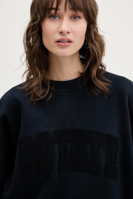 Rotate bluza bawełniana granatowy 1153162318