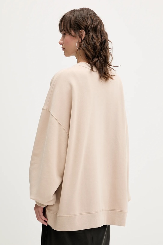 Odzież Rotate bluza bawełniana 115316532 beżowy