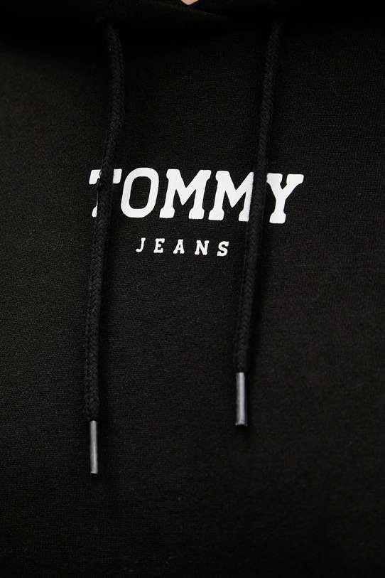Βαμβακερή μπλούζα Tommy Jeans DW0DW21921 μαύρο