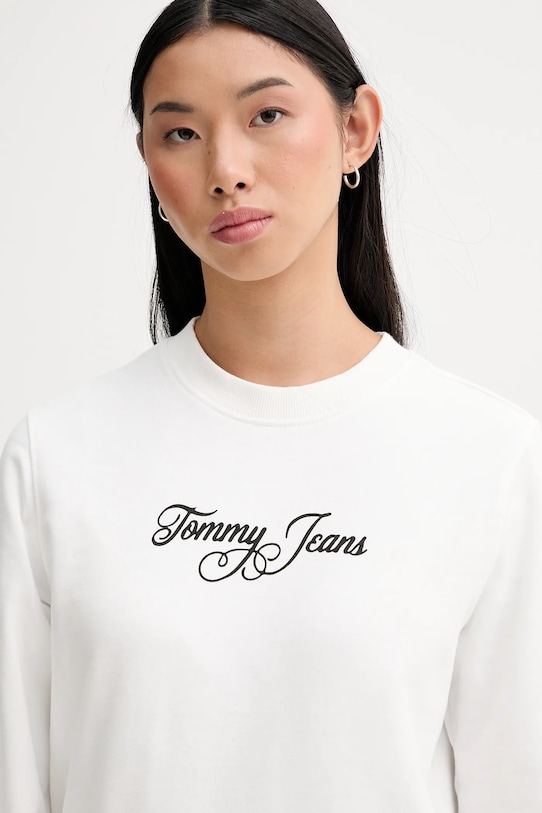 Tommy Jeans bluza bawełniana biały DW0DW21922