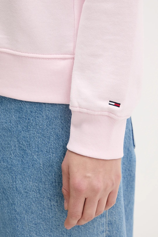 Tommy Jeans bluza bawełniana DW0DW21922 różowy