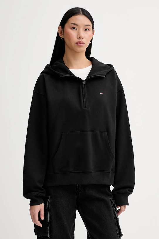 Tommy Jeans bluza bawełniana bawełna czarny DW0DW21924