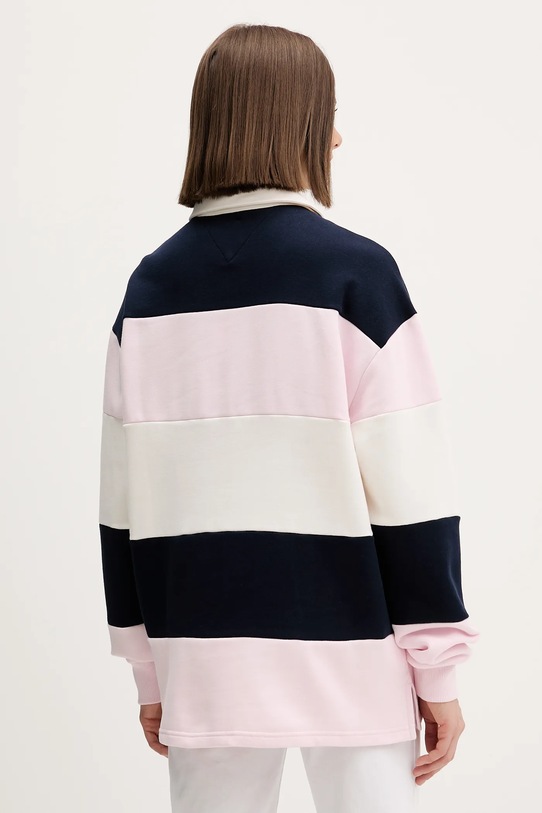 Odzież Tommy Jeans bluza bawełniana DW0DW21927 różowy