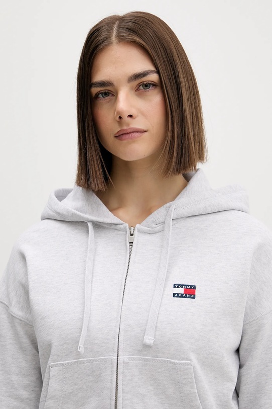 Tommy Jeans bluza bawełniana szary DW0DW21976