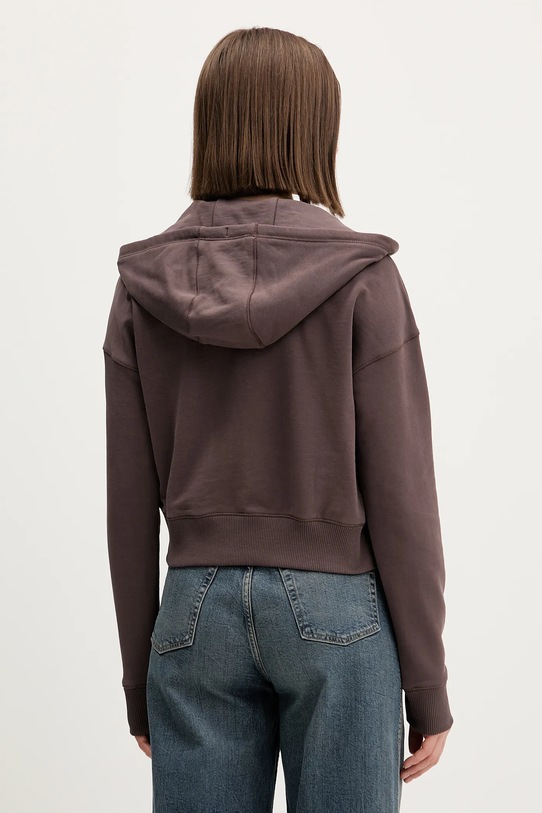 Odzież Tommy Jeans bluza bawełniana DW0DW21976 brązowy