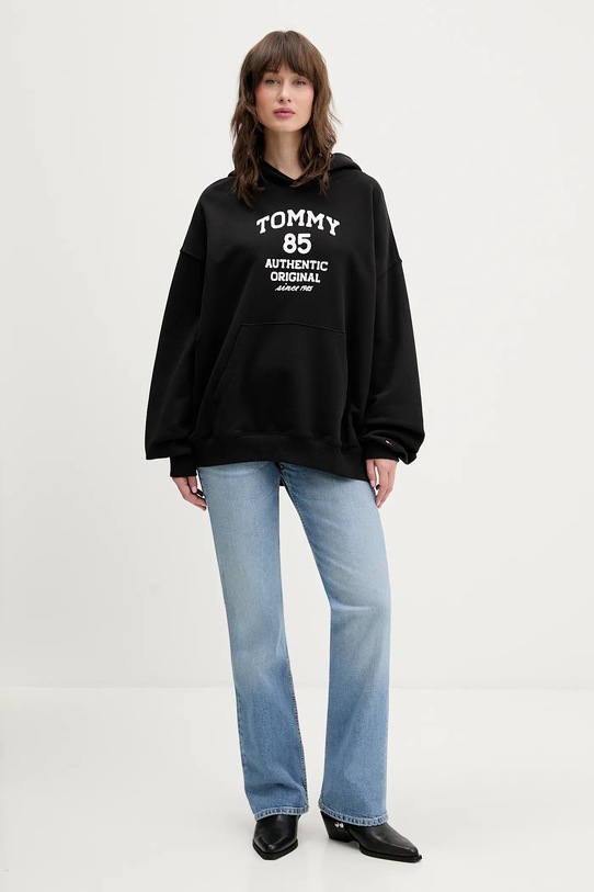 Tommy Jeans bluza bawełniana DW0DW22603 czarny SS26