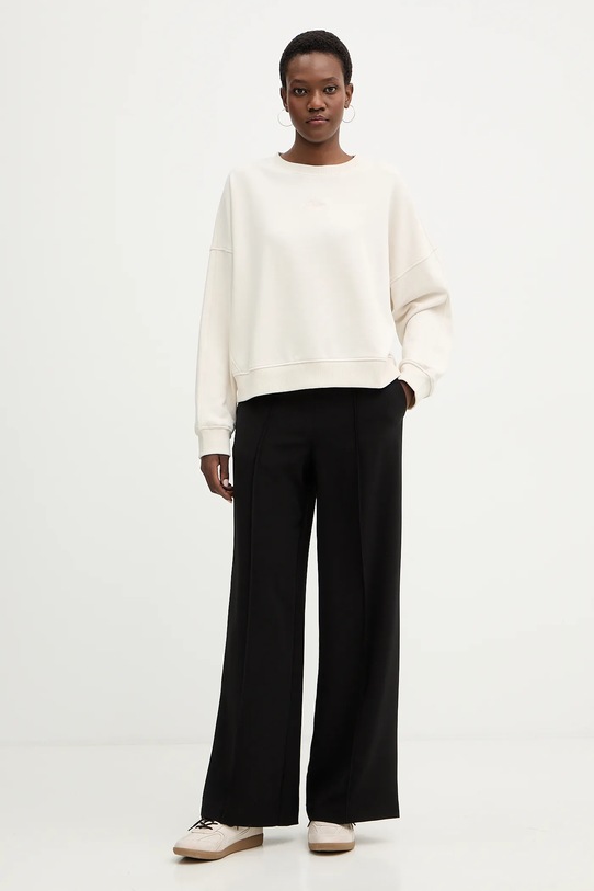 BOSS Orange bluza bawełniana C Ever 50554711 beżowy SS26