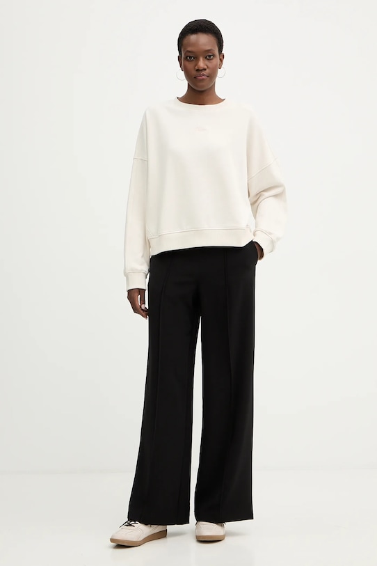 BOSS Orange bluza bawełniana C Ever 50554711 beżowy SS26