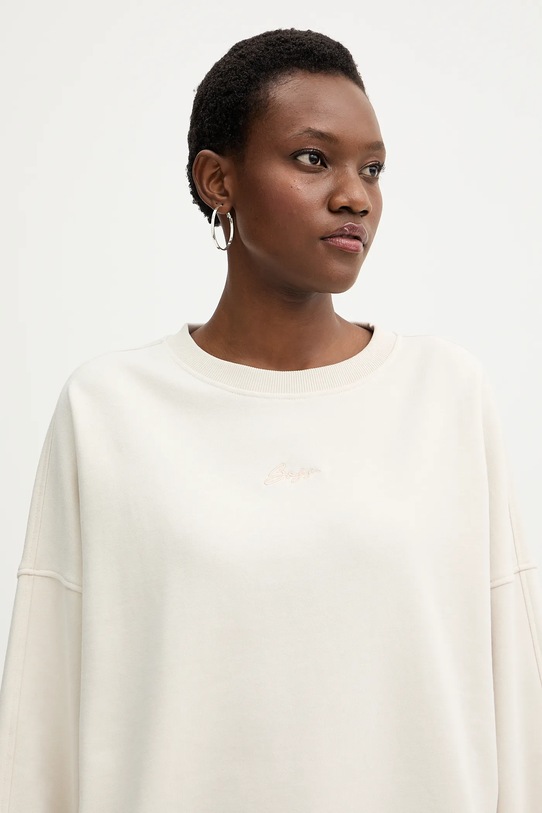 BOSS Orange bluza bawełniana C Ever beżowy 50554711