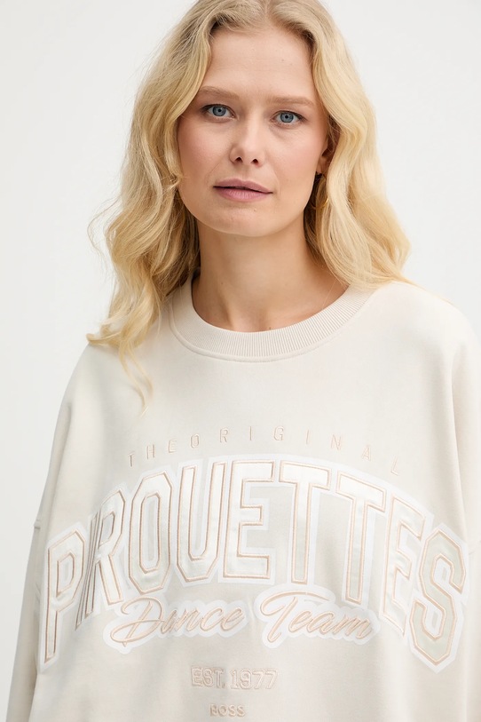 BOSS Orange bluza bawełniana C Ever 1 beżowy 50556999