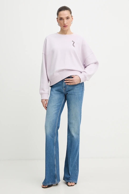 BOSS Orange bluza bawełniana C Ever Valentine 50559484 fioletowy SS26