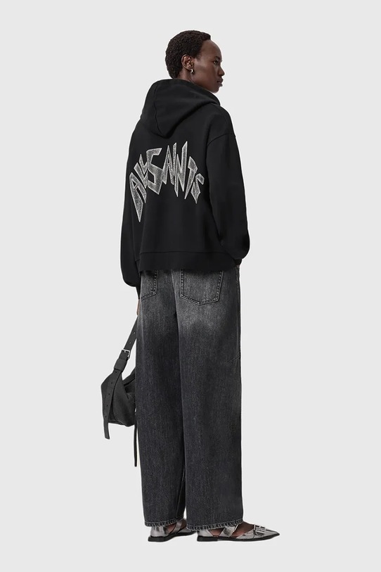 AllSaints bluza bawełniana czarny W090JD