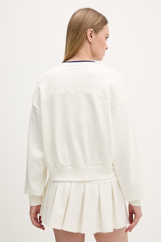 Одежда Хлопковая кофта adidas JZ1074 бежевый