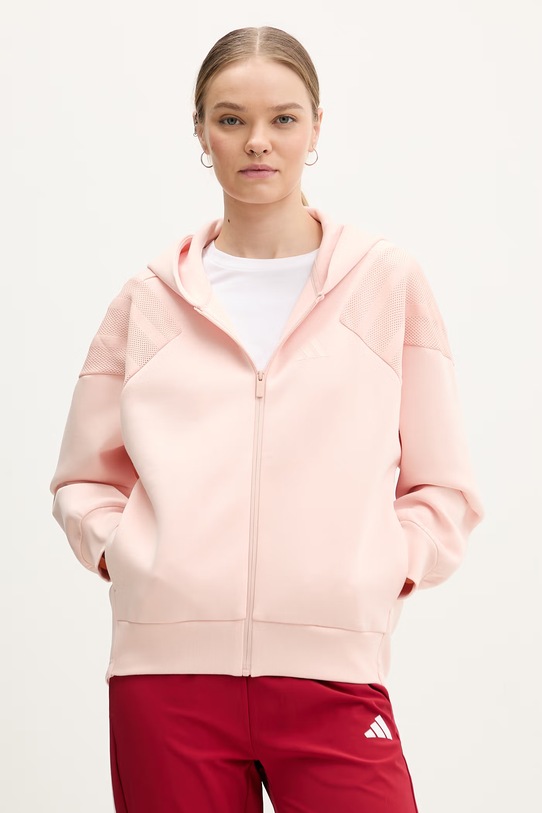adidas bluza The Future Icons z kapturem różowy KB4231
