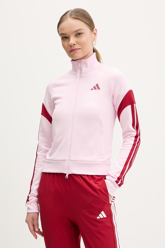 adidas bluza The House of Tiro aplikacja różowy KE5676