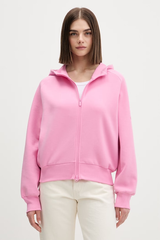 adidas bluza The Soft Lux z kapturem różowy KE9144