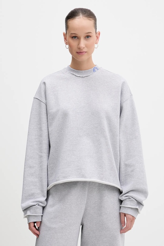 Хлопковая кофта Hugo Blue Dismudge_B хлопок серый 50553605