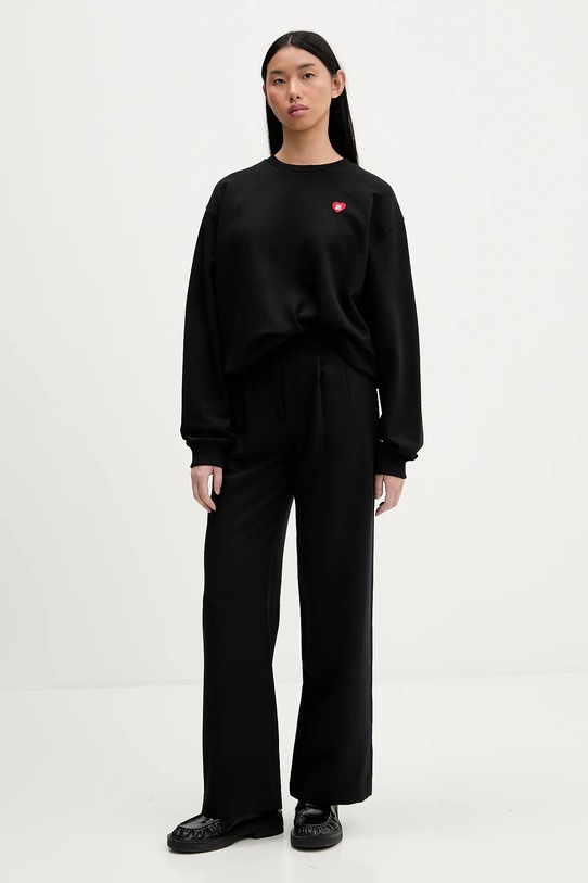 HUGO bluza bawełniana 50555808 czarny SS26