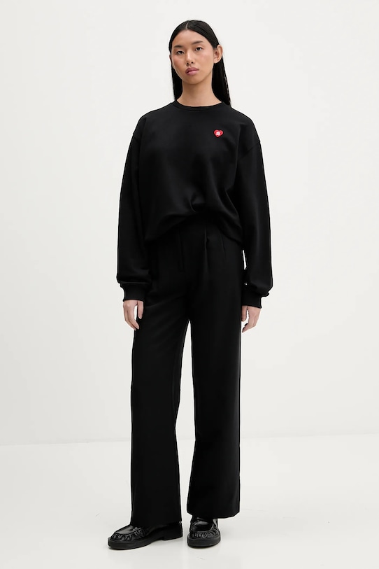 HUGO bluza bawełniana 50555808 czarny SS26