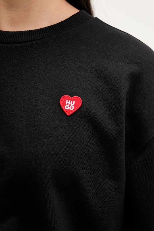 HUGO bluza bawełniana 50555808 czarny
