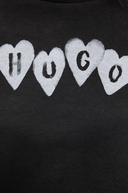 HUGO bluza bawełniana Deroxina_8 50555824 szary