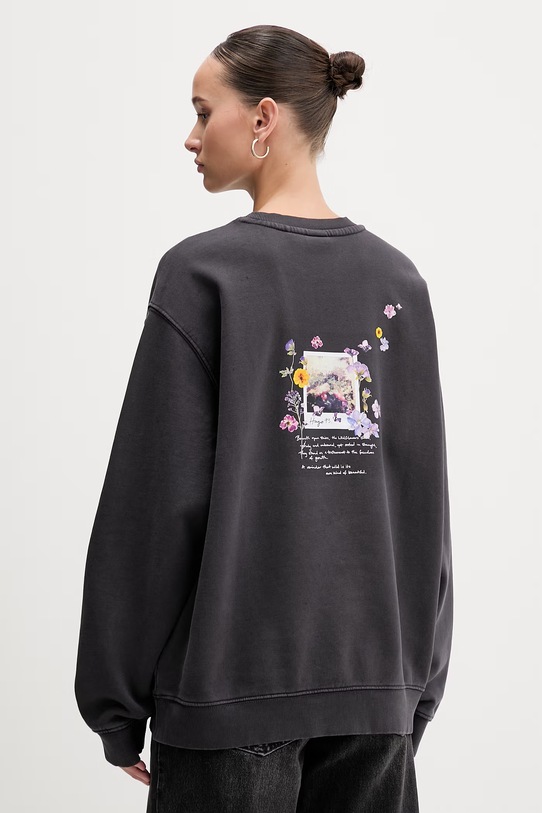 Odzież HUGO bluza bawełniana Classic crew_7 50561052 szary