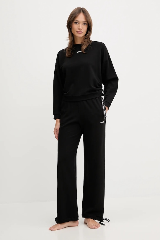 HUGO bluza CASUAL_SWEATSHIRT 50556884 czarny SS26