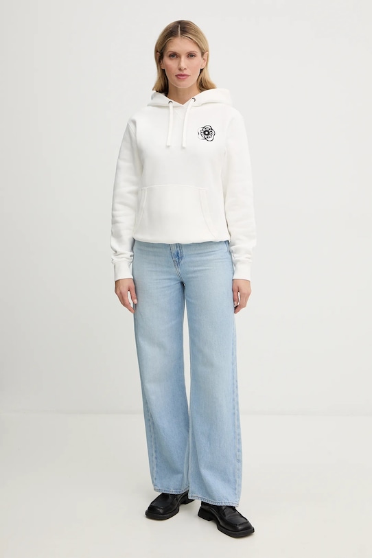 Kenzo bluza bawełniana FG52HO2064MB biały SS26