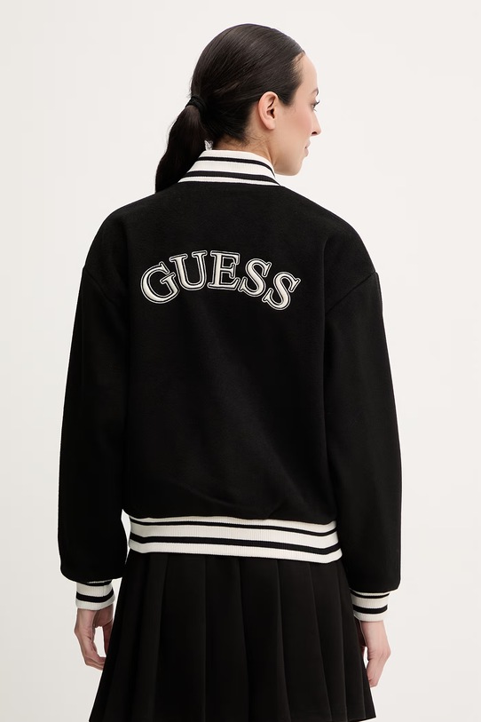 Μπουφάν bomber Guess ARTEMISIA άλλο μαύρο V6RL00.WM072