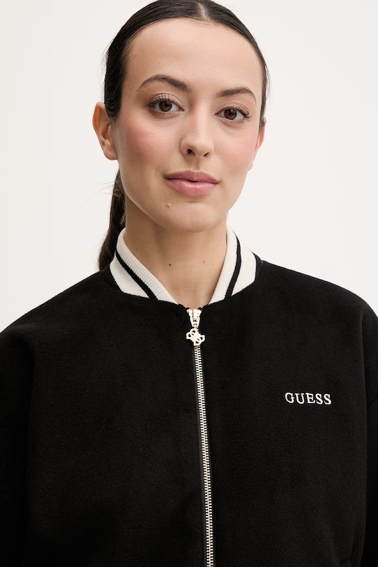 Μπουφάν bomber Guess ARTEMISIA μαύρο V6RL00.WM072