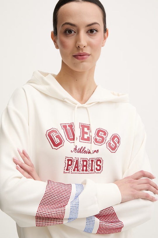 Dukserica Guess BERTHE bež V6RQ02.KCAY2