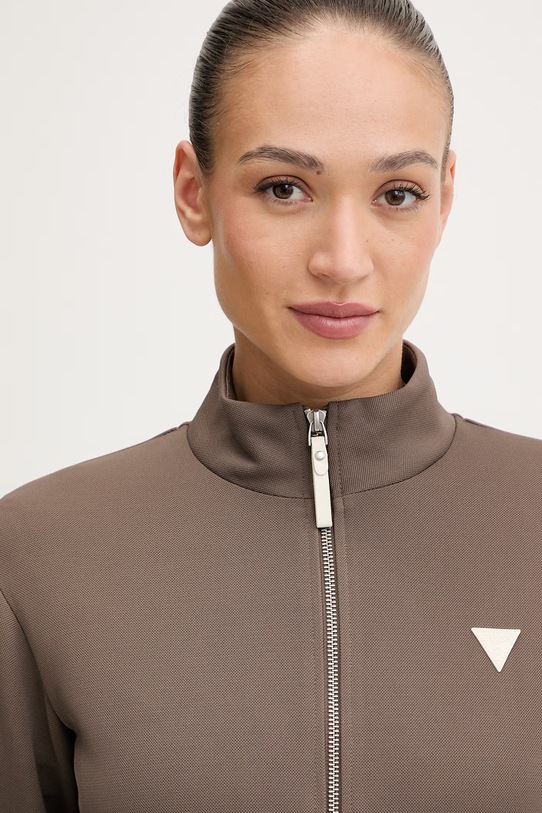 Guess bluza MARLENE brązowy V6RQ09.KCYF2