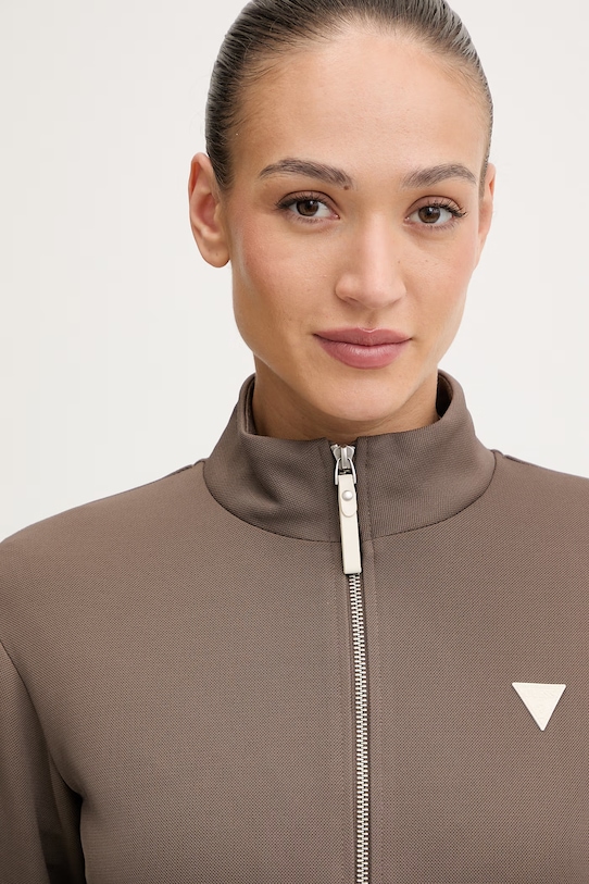 Guess bluza MARLENE brązowy V6RQ09.KCYF2