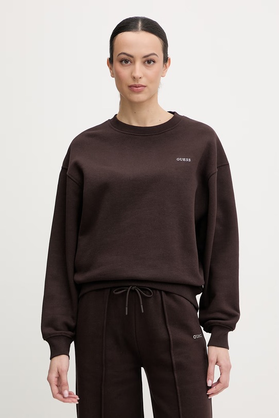 Guess bluza NAT pozostałe brązowy V6RQ13.K9V31