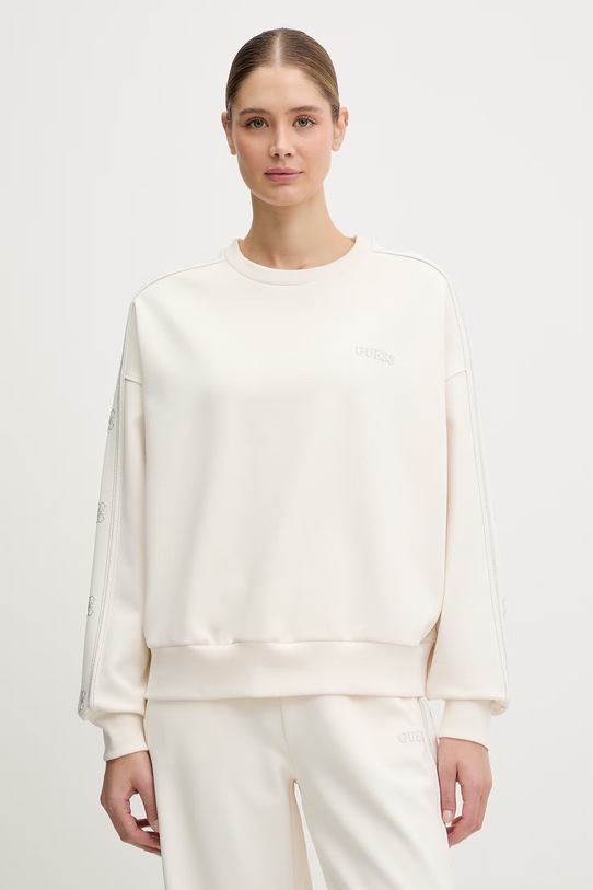 Guess bluza OCTAVIA aplikacja beżowy V6RQ96.KCX22