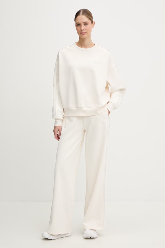 Guess bluza OCTAVIA V6RQ96.KCX22 beżowy SS26