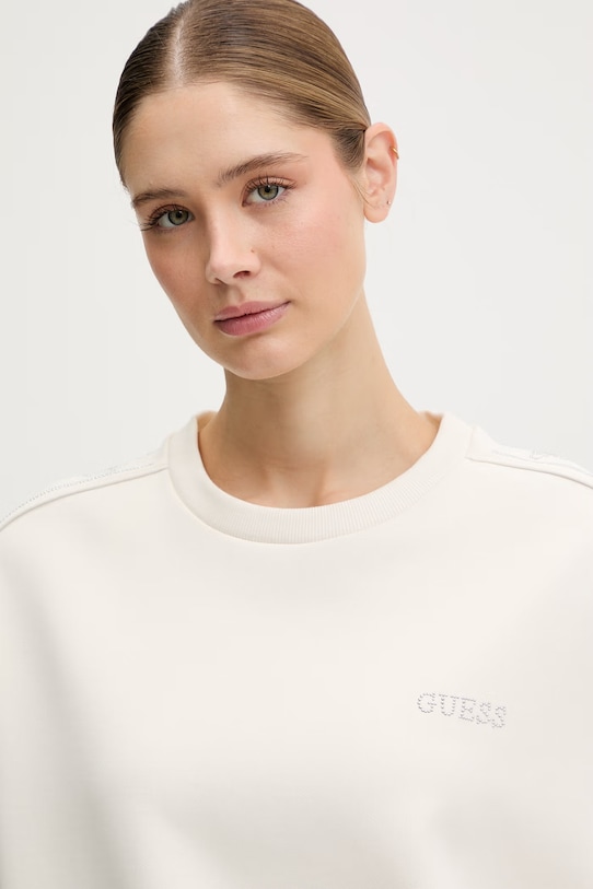 Guess bluza OCTAVIA beżowy V6RQ96.KCX22